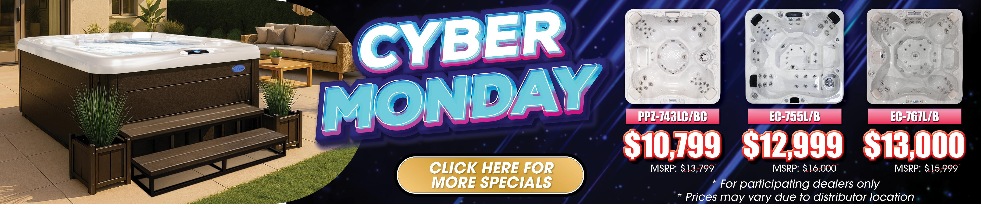 Calspas hot tub being used in a family setting - Tupelo