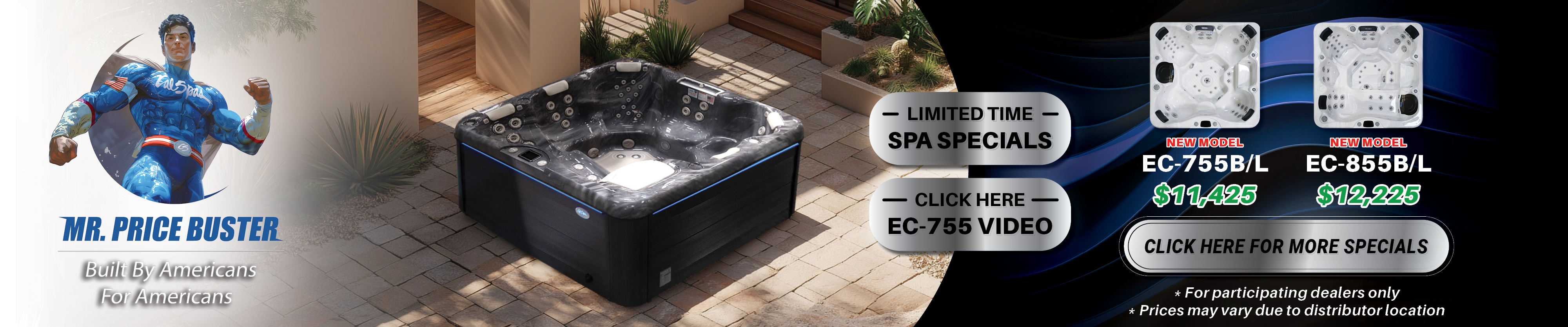 Calspas hot tub being used in a family setting - Tupelo